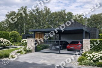 Ocelový carport PREMIUM na míru – NE lehký přístřešek | Brno - 2