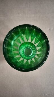 Váza zelené sklo Jan Schmid - 2