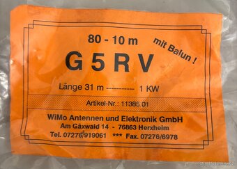 G5RV anténa dipól - 2