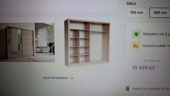 Šatní skříň se zrcadlem - 2