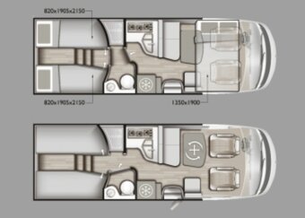5 míst 2025 180PS AUTOMAT 3.5t FIAT DUCATO obytné auto - TOP - 2