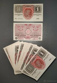 Staré bankovky - RU 1 Koruna 1916 aUNC bez přetisku - 2