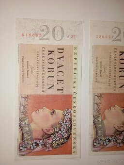 BANKOVKY 20 KČS 1949, 1. VYDANÁ SÉRIE A - 2