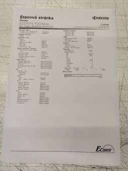 Kyocera P2040dn - černobílá laserová tiskárna A4 - 2