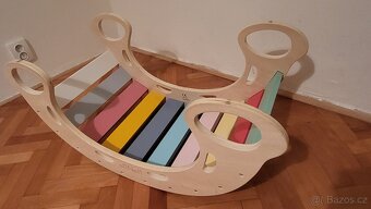 Montessori dřevěná houpačka / klouzačka eliNeli - 2