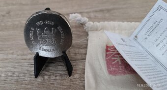 Stribrna investiční mince terracora army 5oz , 2018, antique - 2