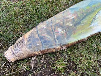 Obrázek krajiny na dřevě - 2