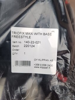 Prodám dětskou autosedačka Klippan Triofix Maxi Freestyle - 2