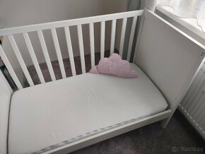 Dětská postýlka IKEA Sundvik,120x60,vc.matrace a povleceni - 2