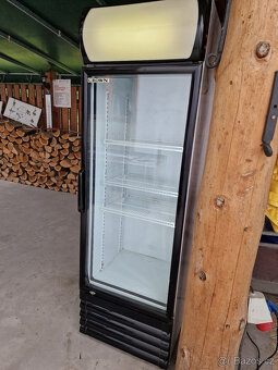 prosklená lednice, výška 195 cm - 2