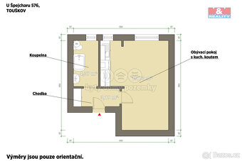 Pronájem bytu 1+kk, 26 m², Město Touškov, ul. U Špejcharu - 2