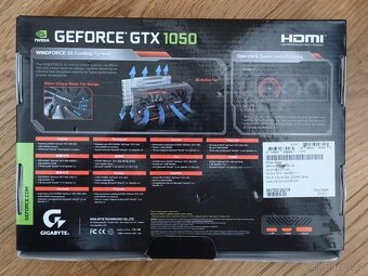 Dvě Grafické karty Gygabyte GTX-1050 2gb - 2