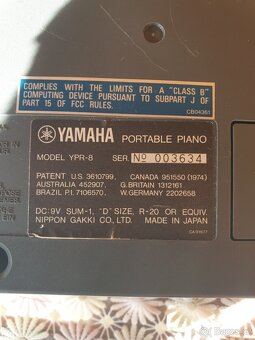 Klavír piano Yamaha YPR-8 - 2