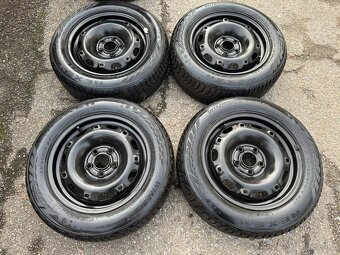 4ks plechové disky 14" 5x100 zimní Fabia 80% pěkné - 2