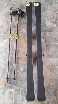 Dámské lyže 154 cm + hůlky 120 cm + lyžařské boty 25 cm - 2