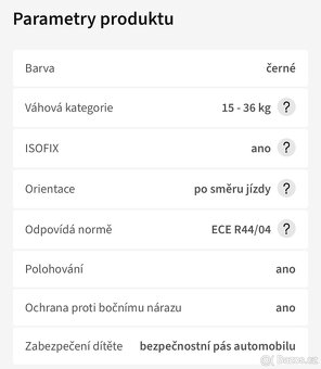 Dětská autosedačka KID FIX 2 R. Od 15 do 36 kg - 2