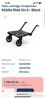 ABC Design stupátko Kiddie Ride On 2 - Black - 2