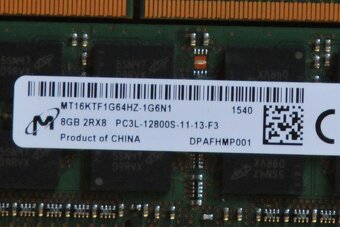 Paměťi do notebooku DDR3L 8GB SO-DIMM Micron - 2