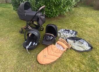 Kočárek Cybex Priam 4.0 - set černá/rosegold - 2