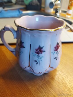 Růžový porcelan - 6 ks - 2