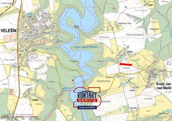 Prodej pozemků pro bydlení, 1437 m2 - Svatý Jan nad Malší - - 2