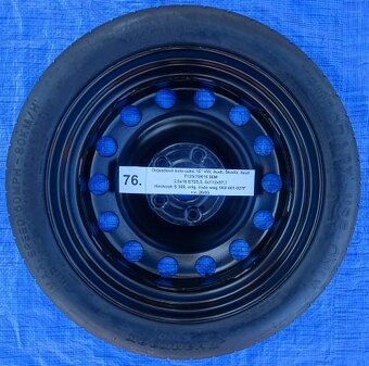 Dojezdové kolo 16'' VW, Audi, Škoda, Seat - 2