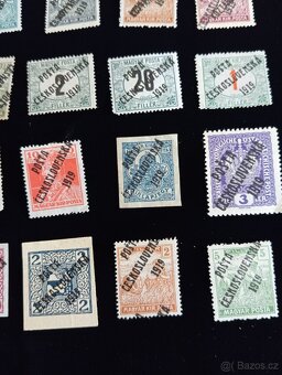 20 ks poštovních známek POŠTA ČESKOSLOVENSKÁ 1919 - 2