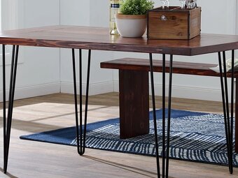 Industrial Hairpin Noha 3 ramenná Černá - 2