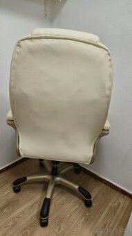 Bílé kancelářské/počítačové křeslo 2x - 2