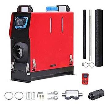 Naftové topení, dálkový ovladač s LCD, 12V a 220 V, odpočet - 2