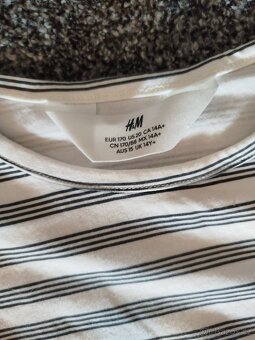 set 3ks divčích triček H&M vel.170 - 2