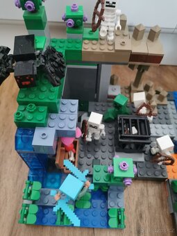 Lego Minecraft Bitva v Deep darku+Opuštěný důl+Lochy kostl. - 2