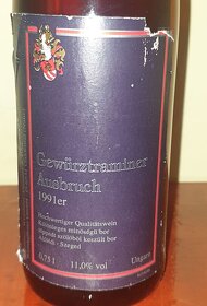 Archivní víno Gewürztraminer z roku 1991 - 33 let - 2