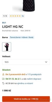 Brankářské rukavice Bu 1 vel .10 - 2