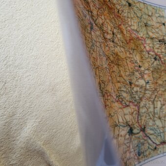 sběratelství map - plastická mapa ČSSR 1974 - 2