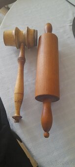 Stará palička na maso a těžký váleček - 2