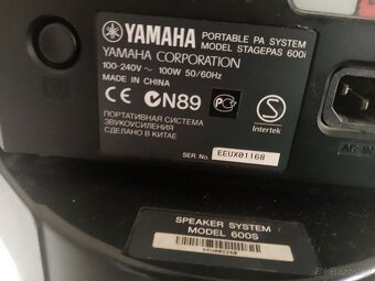 Prodám aparaturu Yamaha stagapas model 600 s - 2