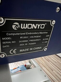 Vyšívací stroj Wonyo WY1501C - 2