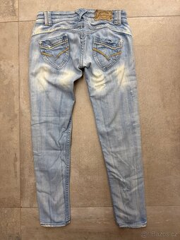 džíny světle modré - 2