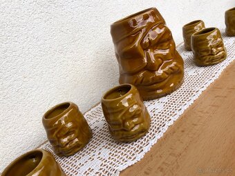 Džbán + 6 pohárků - dovoz z Kuby r. 1978 - 2