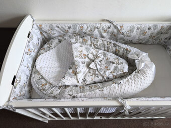 Nová souprava do psotýlky zvířátka+bílé minky - 2