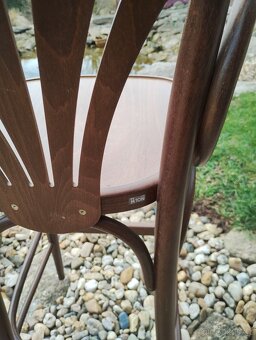 Dřevěná barová židle TON 2 ks - 2