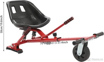 Hoverkart / sedačka pro hoverboard s odpružením - 2