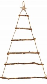 dřevěný závěsný vánoční stromek na zeď - 120 cm - 2
