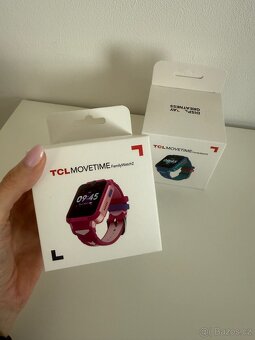 Chytré hodinky TCL movetime Family Watch 42 Blue/Pink - 2