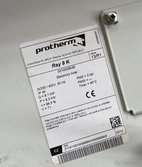 Elektrokotel ProTherm Ray, výkon 9kW - 2