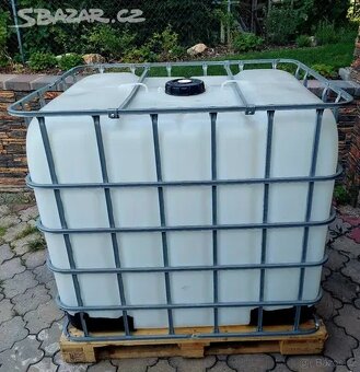 IBC barel na vodu, 1000 l, jako nový - 2