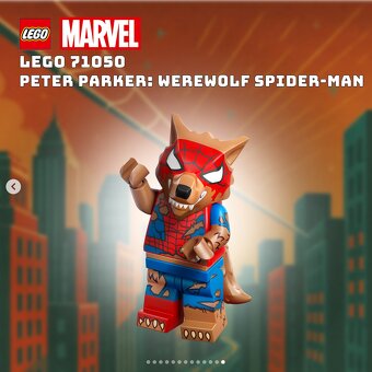 LEGO 71050–12 Minifigurka Spider-Man: Peter Parker/Werewolf - 2