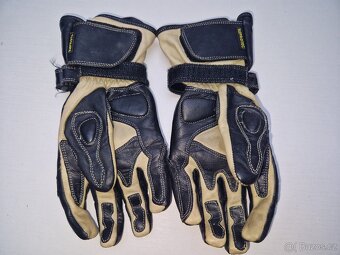 Kožené motorkářské rukavice dámské - 2