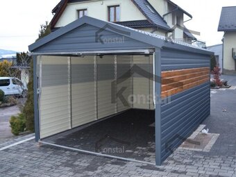 Moderní Pechová garáž 3x5 Bicolor - 2